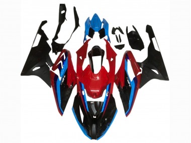 Carenado Moto BMW S1000RR 2017-2018 - Azul Rojo Negro