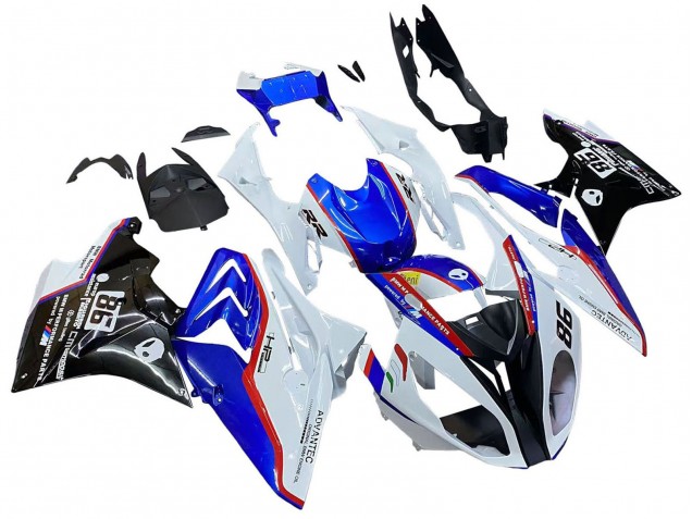 Carenados Moto BMW S1000RR 2017-2018 - Blanco Azul Rojo Negro Brillante