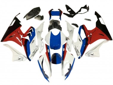 Carenado Moto BMW S1000RR 2017-2018 - Blanco Azul Rojo Negro