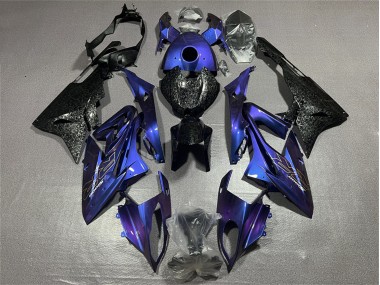 Carenado Moto BMW S1000RR 2017-2018 - Azul Negro Falsificado FibraCarbono