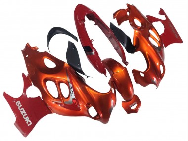 Carenado Moto Suzuki GSX600F/GSX750F 2004-2006 - Burnt Naranja Blanco Logo