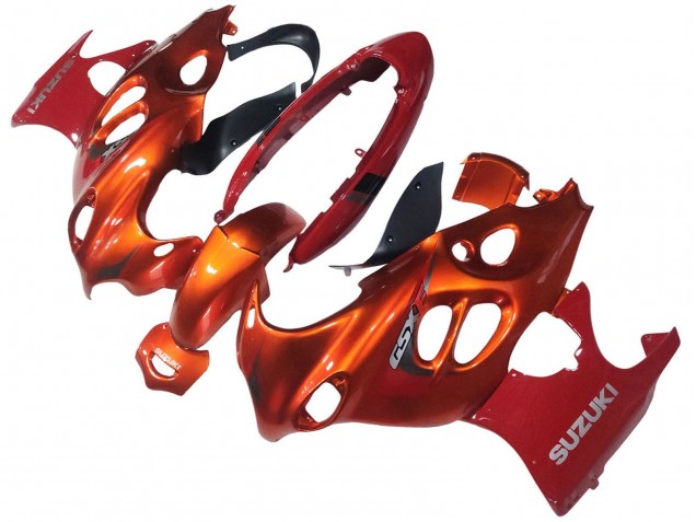Carenado Moto Suzuki GSX600F/GSX750F 2004-2006 - Burnt Naranja Blanco Logo
