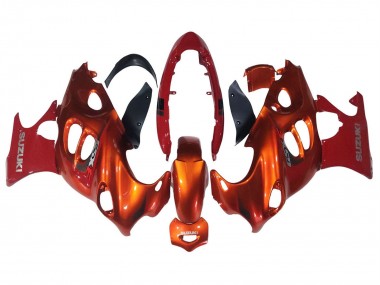 Carenado Moto Suzuki GSX600F/GSX750F 2004-2006 - Burnt Naranja Blanco Logo
