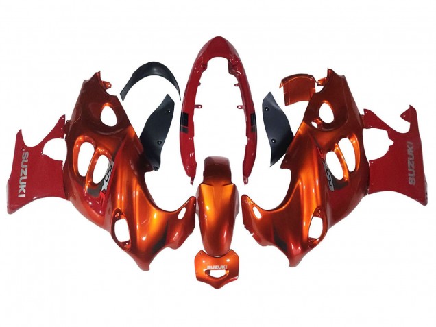 Carenado Moto Suzuki GSX600F/GSX750F 2004-2006 - Burnt Naranja Blanco Logo