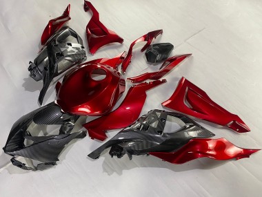 Carenado Moto Kawasaki ZX6R 2023-2025 - Rojo FibraCarbono