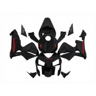 Carenado Moto Honda CBR600RR 2003-2004 - Negro Brillante Rojo Calcomanías