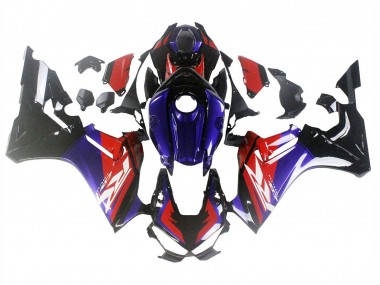 Carenado Moto Honda CBR1000RR 2017-2023 - Rojo Azul Negro Brillante