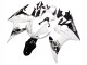 Carenado Moto Yamaha YZF R6S 2006-2009 - Blanco Negro Brillante