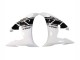 Carenado Moto Yamaha YZF R6S 2006-2009 - Blanco Negro Brillante
