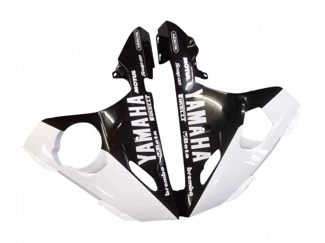 Carenado Moto Yamaha YZF R6S 2006-2009 - Blanco Negro Brillante