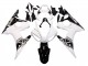 Carenado Moto Yamaha YZF R6S 2006-2009 - Blanco Negro Brillante