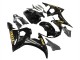Carenado Moto Yamaha YZF R6S 2006-2009 - Negro Brillante Oro Calcomanías