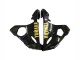 Carenado Moto Yamaha YZF R6S 2006-2009 - Negro Brillante Oro Calcomanías