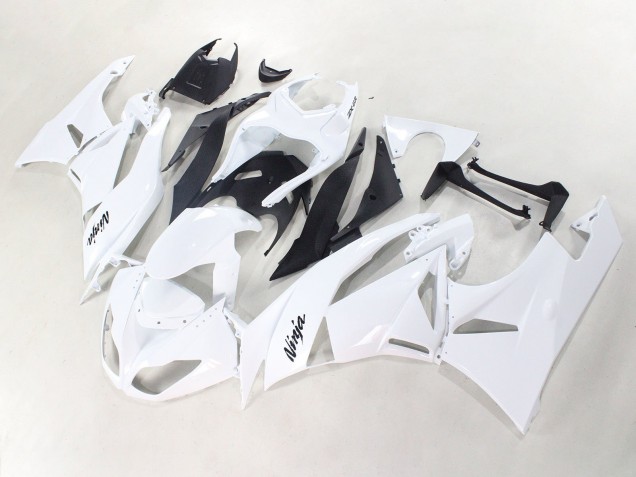 Carenado Moto Kawasaki ZX6R 2009-2012 - Blanco Negro Ninja