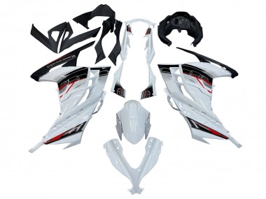 Carenado Moto Kawasaki EX300 2013-2024 - Blanco Rojo Negro
