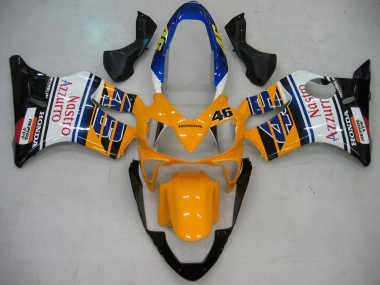 Carenado Moto Honda CBR600 F4i 2004-2007 - Amarillo Azul Blanco Negro Nastro Azzurro