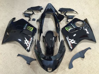 Carenado Moto Honda CBR1100XX Blackbird 1996-2007 - Negro Brillante Verde Monstruo