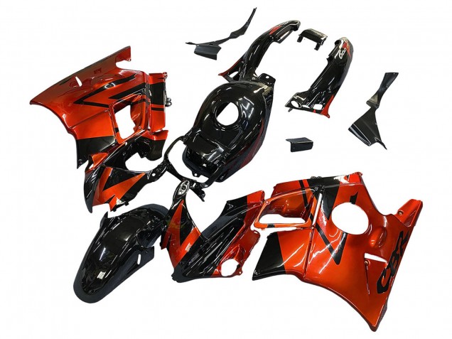 Carenado Moto Honda CBR600 F2 1991-1994 - Naranja Negro Brillante