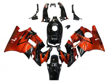 Carenado Moto Honda CBR600 F2 1991-1994 - Naranja Negro Brillante