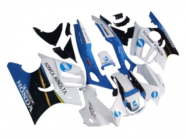 Carenado Moto Honda CBR600 F3 1997-1998 - Blanco Azul Negro Brillante