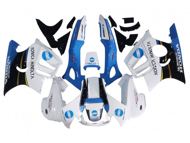 Carenado Moto Honda CBR600 F3 1997-1998 - Blanco Azul Negro Brillante