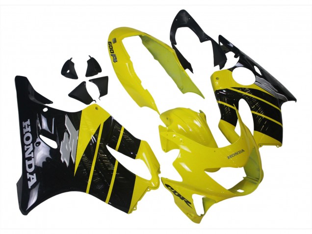 Carenado Moto Honda CBR600 F4 1999-2000 - Amarillo Negro Brillante