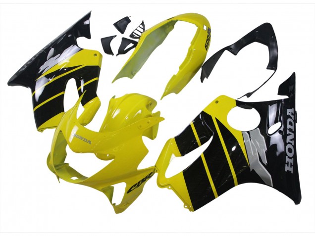Carenado Moto Honda CBR600 F4 1999-2000 - Amarillo Negro Brillante