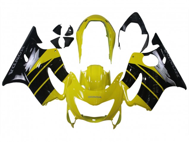 Carenado Moto Honda CBR600 F4 1999-2000 - Amarillo Negro Brillante