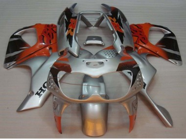 Carenado Moto Honda CBR900RR 893 1992-1993 - Plata Naranja Negro Brillante