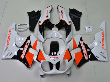 Carenado Moto Honda CBR900RR 893 1992-1993 - Blanco Naranja Negro Brillante