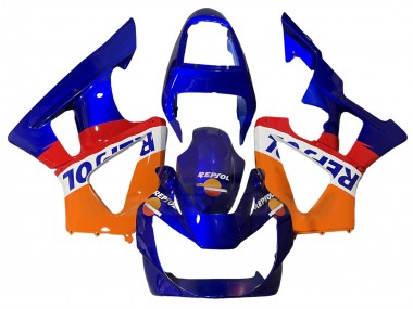 Carenado Moto Honda CBR900RR 929 2000-2001 - Naranja Blanco Rojo Azul Repsol