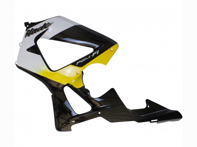 Carenado Moto Honda CBR900RR 929 2000-2001 - Blanco Amarillo Negro Brillante