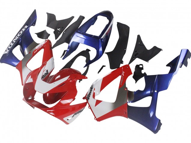 Carenado Moto Honda CBR900RR 929 2000-2001 - Plata Rojo Azul