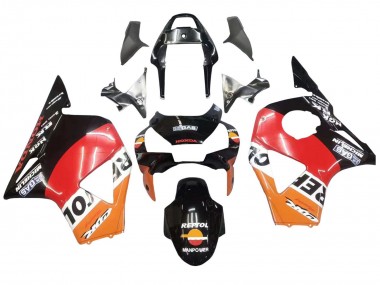 Kits Carenados Moto Honda CBR900RR 954 2002-2003 - Naranja Blanco Rojo Negro Brillante Repsol