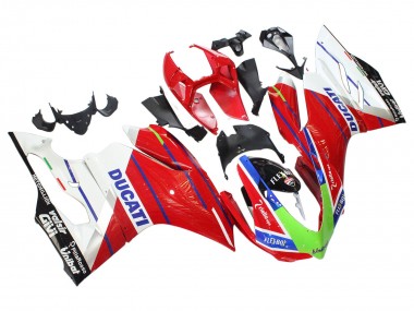 Carenado Moto Ducati Panigale 899/1199 2011-2014 - Blanco Rojo Verde Azul Negro Brillante Flex-Box