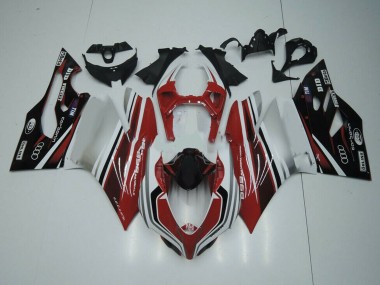Carenados Moto Ducati Panigale 899 2011-2014 - Blanco Rojo Negro Brillante
