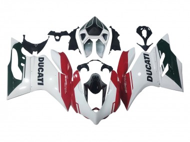 Carenado Moto Ducati Panigale 899 2011-2014 - Blanco Rojo Negro Brillante
