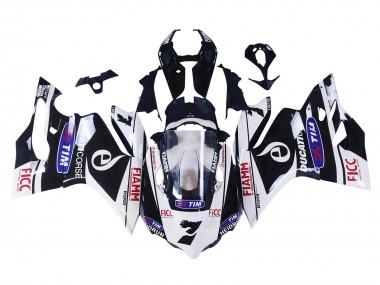 Carenado Moto Ducati Panigale 899/1199 2011-2014 - Blanco Negro Azul Fiamm Ficc 7