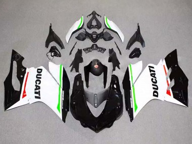 Carenado Moto Ducati 1299 2015-2020 - Blanco Rojo Verde Negro Brillante