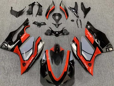 Carenado Moto Ducati 959 2015-2020 - Plata Rojo Negro Brillante