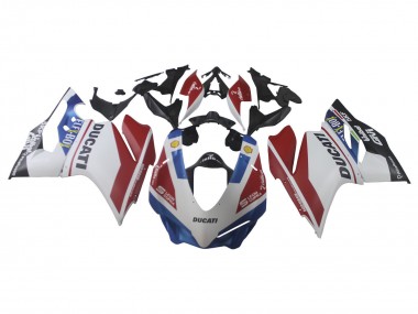 Carenado Moto Ducati 1299 2015-2020 - Blanco Rojo Azul Negro Mate Unibat Flex-Box