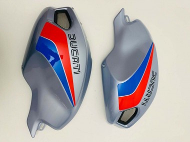 Carenado Moto Ducati Monster 696 796 1100 1100S 2008-2012 - Plata Rojo Azul