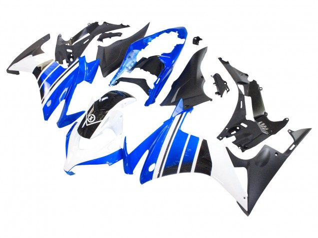 Carenado Moto Honda CBR500R 2013-2015 - Azul Blanco Negro Mate
