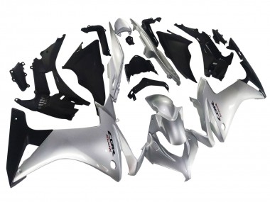 Carenados Moto Honda CBR500R 2013-2015 - Plata Negro Brillante