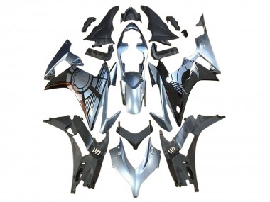 Kits Carenados Moto Honda CBR500R 2013-2015 - Plata Negro Brillante