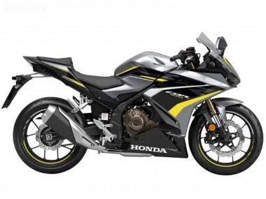 Carenado Moto Honda CBR500R 2022-2023 - Plata Amarillo Negro Brillante