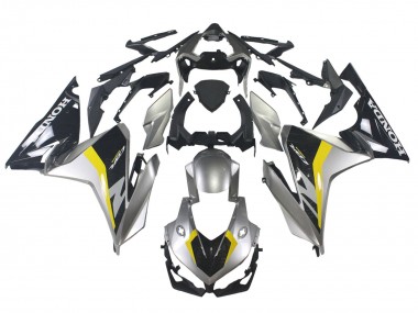 Carenado Moto Honda CBR500R 2022-2023 - Plata Amarillo Negro Brillante