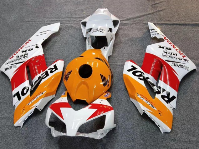 Carenado Moto Honda CBR1000RR 2004-2005 - Blanco Naranja Negro Rojo Repsol