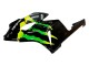 Carenado Moto Honda CBR1000RR 2004-2005 - Negro Brillante Amarillo Verde Monstruo