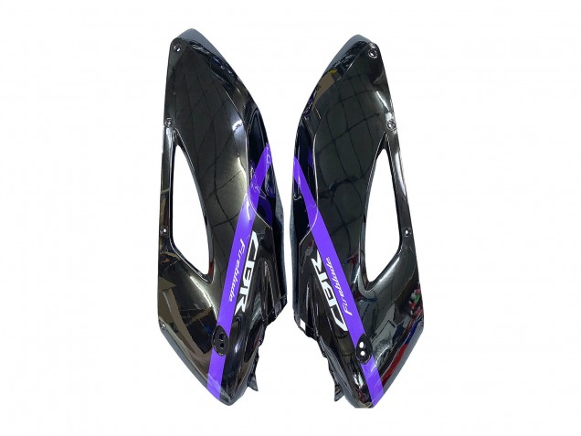 Carenado Moto Honda CBR1000RR 2004-2005 - Negro Brillante Púrpura Raya